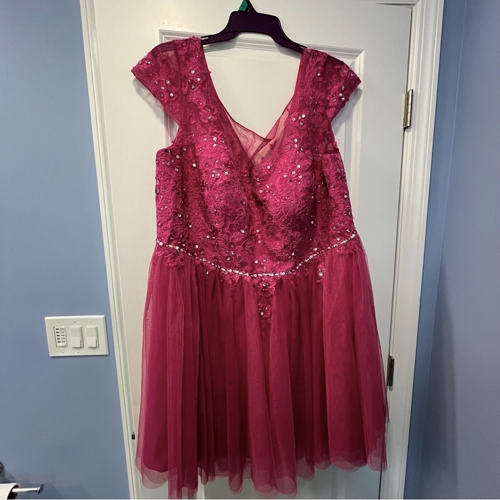 Pink/purple homecoming dress size 24
